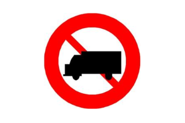 Biển cấm xe tải P.106 - Nhắc lại cho rõ