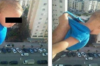 Ngồi tù vì treo con ngoài cửa sổ tầng 15 để “câu” like