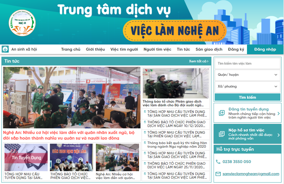 Nghệ An ứng dụng công nghệ thông tin gia tăng kết nối việc làm tại địa phương - 1 Nghệ An ứng dụng công nghệ thông tin gia tăng kết nối việc làm tại địa phương - 1