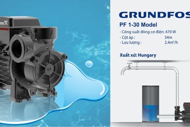 Cơ hội sở hữu sản phẩm chính gốc Châu Âu - máy bơm nước Grundfos Đan Mạch