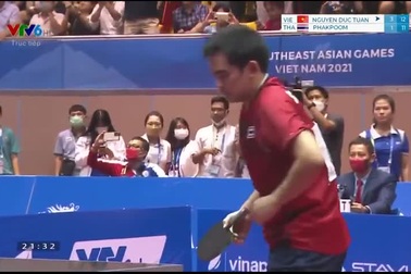 Nguyễn Đức Tuân giành HCV bóng bàn nội dung đơn nam SEA Games 31