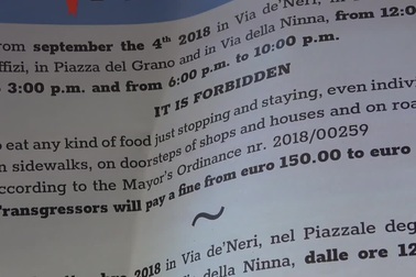 Du khách có thể phải chịu phạt gần 14 triệu đồng nếu ăn uống trên đường phố