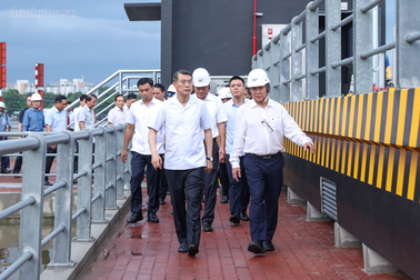Thủ tướng kiểm tra dự án chống ngập 10.000 tỷ đồng ở TPHCM
