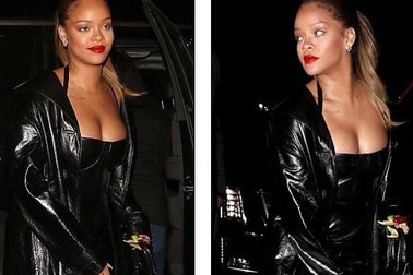 Rihanna khoe ngực đầy ra phố