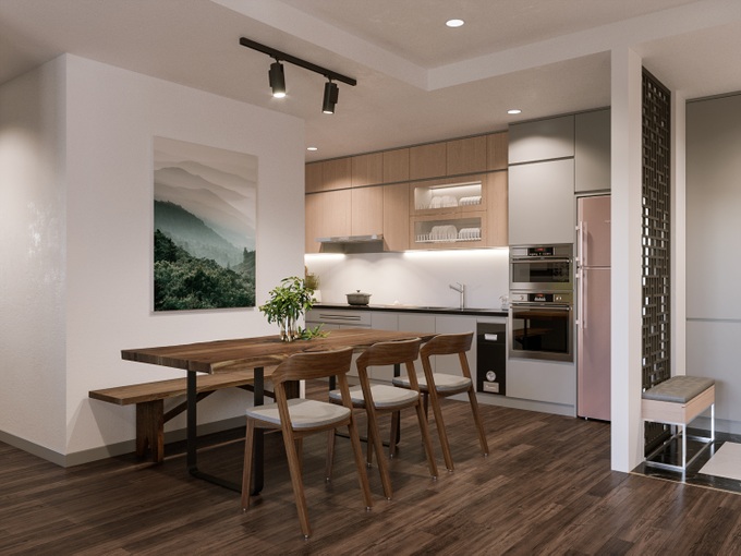 Ngỡ ngàng với diện mạo mới của căn hộ chung cư 100m² ở Ecolifety Tây Hồ sau khi được kiến trúc sư tư vấn cải tạo với chi phí 187 triệu - Ảnh 5. Ngỡ ngàng với diện mạo mới của căn hộ chung cư 100m² ở Ecolifety Tây Hồ sau khi được kiến trúc sư tư vấn cải tạo với chi phí 187 triệu - Ảnh 5.