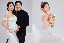 Khoe ảnh mang bầu, Doãn Hải My "gây sốt" với vẻ ngoài xinh đẹp và thon gọn