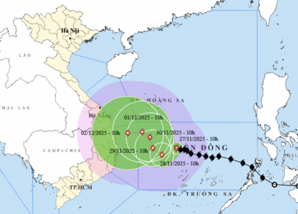 Bão Koto suy yếu dần khi gặp không khí lạnh chiều 28/11 - 1 Bão Koto suy yếu dần khi gặp không khí lạnh chiều 28/11 - 1