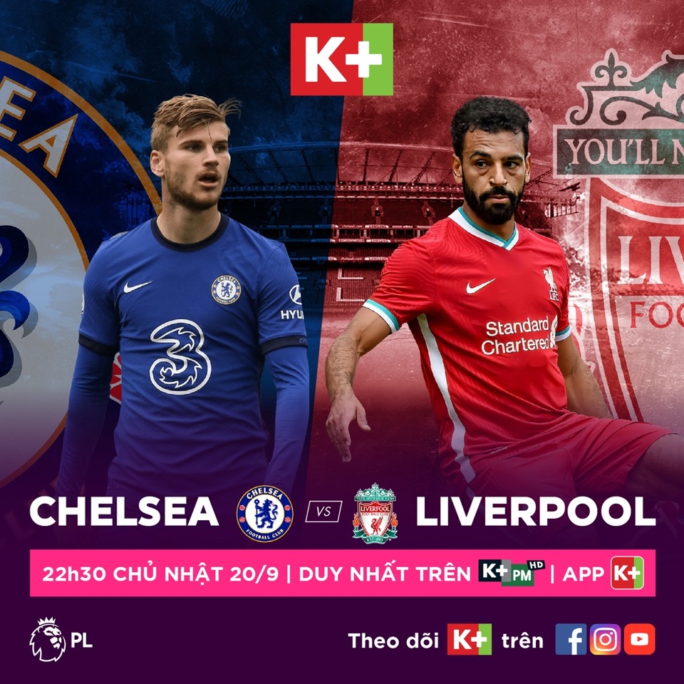 Chelsea-Liverpool: Đại chiến nóng bỏng ở vòng 2 Premier League, trực tiếp và độc quyền trên K+ - 2 Chelsea-Liverpool: Đại chiến nóng bỏng ở vòng 2 Premier League, trực tiếp và độc quyền trên K+ - 2