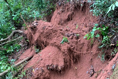 Ninh Bình: Đồi nứt toác dài 400m, công bố tình huống khẩn cấp về thiên tai