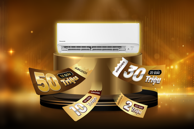 Mua điều hòa Panasonic chuẩn hãng Nhật nhận cơ hội trúng ngay 300 voucher ưu đãi