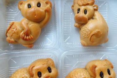 Mê mẩn với những bánh trung thu mini hình con thú ngộ nghĩnh