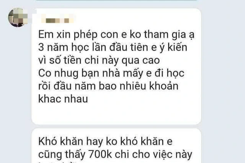 Hội phụ huynh vận động thu 700.000 đồng/học sinh để tập văn nghệ mừng 20/11 - 2