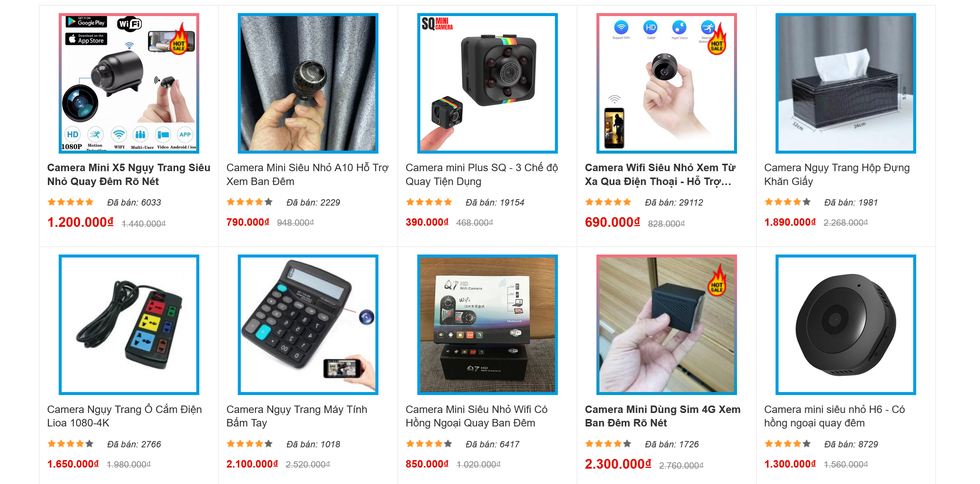 Camera quay lén bán tràn lan trên mạng: Dễ mua nhưng coi chừng án phạt