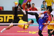 Ngắm những cú santo vít cầu ngoạn mục tại môn Cầu mây SEA Games 31