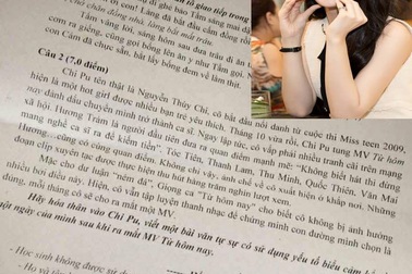 “Run người khi đọc đề thi về Chi Pu”