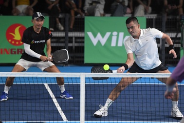 Chung kết nội dung Open pickleball Dân trí: Đẳng cấp lên ngôi