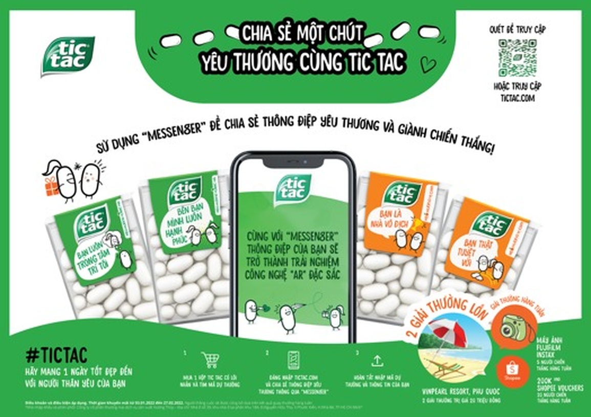 Chia sẻ yêu thương cùng Tic Tac, nhận quà hấp dẫn - 1 Chia sẻ yêu thương cùng Tic Tac, nhận quà hấp dẫn - 1