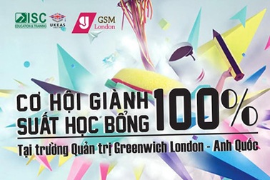 Cơ hội giành suất học bổng 100% tại Trường quản trị Greenwich London – Anh Quốc