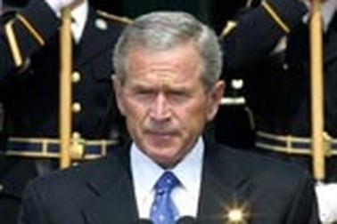 Bush ban bố tình trạng khẩn cấp vì Mỹ bị đe dọa khủng bố