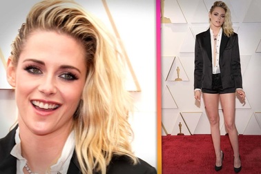 Kristen Stewart khoe chân dài trên thảm đỏ Oscar
