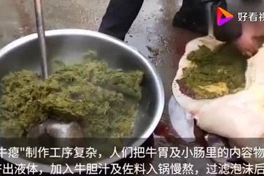 "Phát hoảng" với món lẩu phân bò "nặng mùi"