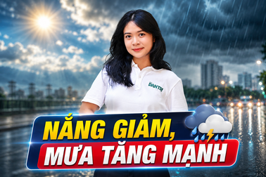 Thời tiết 5/9: Nắng nóng dịu bớt, mưa dông tăng mạnh