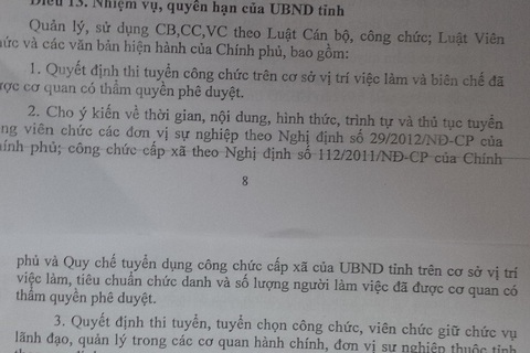Bộ Nội vụ yêu cầu Vĩnh Phúc báo cáo việc tuyển dụng giáo viên