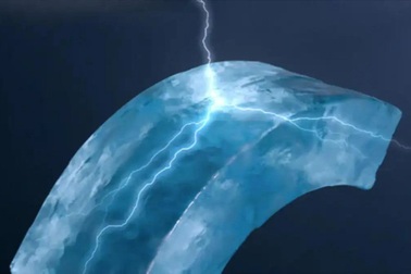 Khi băng bị uốn cong có thể tạo ra  năng lượng điện đáng kinh ngạc