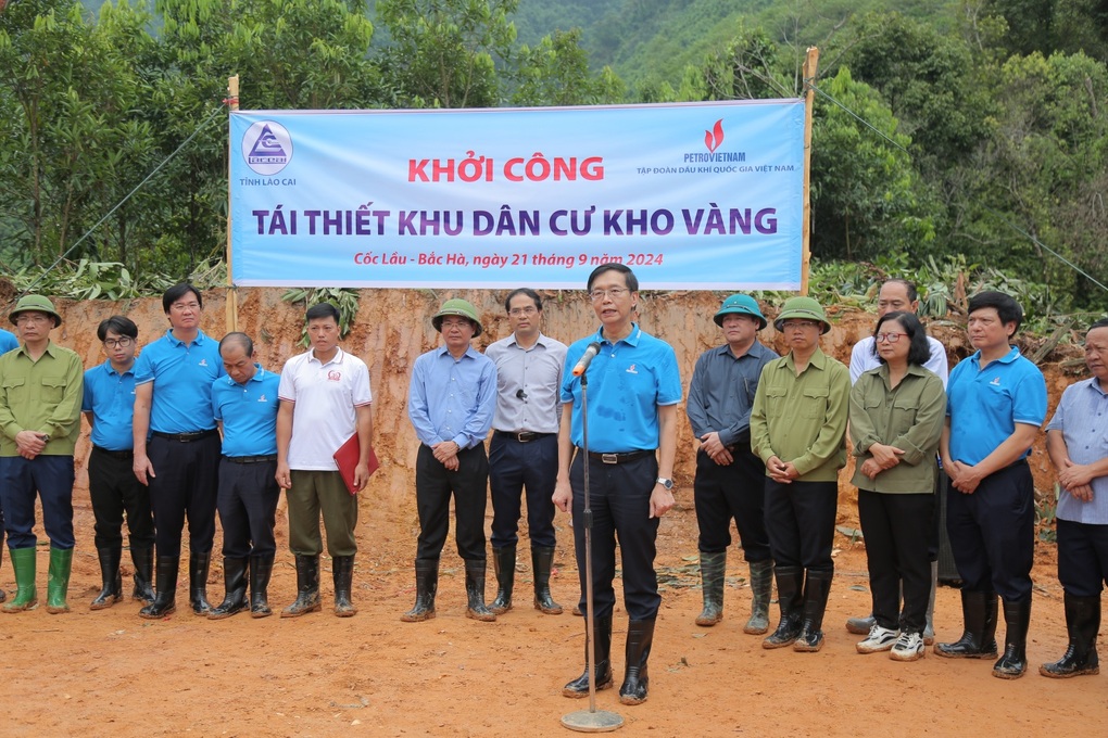 Petrovietnam khởi công tái thiết toàn bộ khu dân cư thôn Kho Vàng - 2 Petrovietnam khởi công tái thiết toàn bộ khu dân cư thôn Kho Vàng - 2