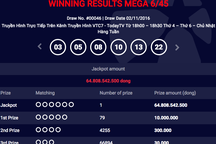 Lại có người trúng vé số "kiểu Mỹ" 65 tỷ đồng