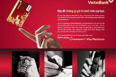 Vietinbank phát hành thẻ VIP cho khách hàng đạt hạng Kim Cương
