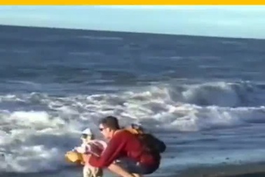 Nghẹt thở với những pha bố cứu con thoát nạn