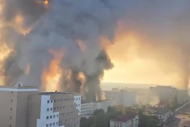 Thủ đô Kiev của Ukraine cháy nổ dữ dội sau đòn tập kích của Nga