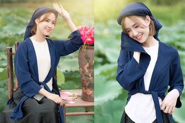 "Cô Tấm thời hiện đại" có làn da trắng bóc, nụ cười xinh hút hồn