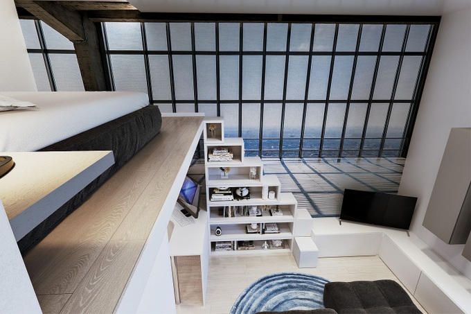 Căn hộ 29m² gây thương nhó với màu trắng tinh khôi cùng nội thất siêu tiết kiệm không gian - Ảnh 2. Căn hộ 29m² gây thương nhó với màu trắng tinh khôi cùng nội thất siêu tiết kiệm không gian - Ảnh 2.