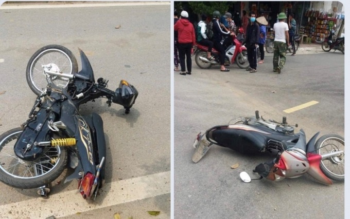 Hiện trường vụ tai nạn giao thông khiến 1 nam sinh lớp 10 tử vong ở Hòa Bình .