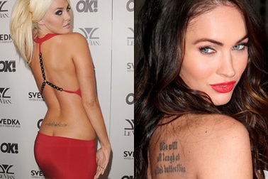 Ngắm hình xăm ấn tượng của các người đẹp