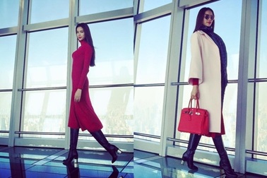 Hút mắt với "gout" thời trang sân bay tinh tế của Phạm Hương