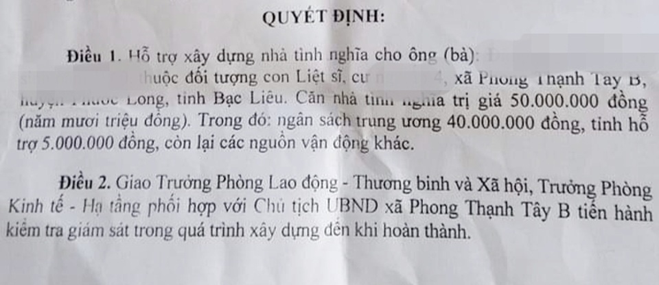 Vụ nhà tình nghĩa dân chỉ nhận 45 triệu: Hỗ trợ thêm cho các hộ dân - 3 Vụ nhà tình nghĩa dân chỉ nhận 45 triệu: Hỗ trợ thêm cho các hộ dân - 3