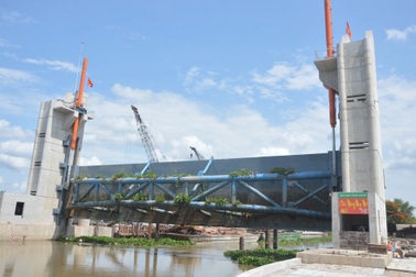 Chính thức mở cống ngăn mặn lớn thứ 2 ở miền Tây