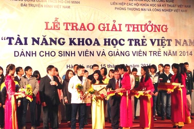 Trao Giải thưởng Tài năng khoa học trẻ  Việt Nam