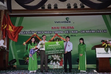 Lễ khởi công xây dựng trường Tiểu học và THCS Tả Ngảo tại xã Bản Qua (Bát Xát- Lào Cai) do VietcomBank tài trợ