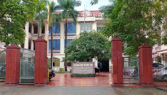 Sở Giáo dục và Đào tạo Hải Dương.