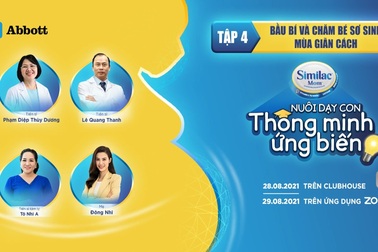 Bầu bí và chăm bé sơ sinh mùa giãn cách: Tập 4 bàn tròn Similac