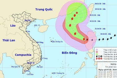 Hình thành bão số 7 trên Biển Đông