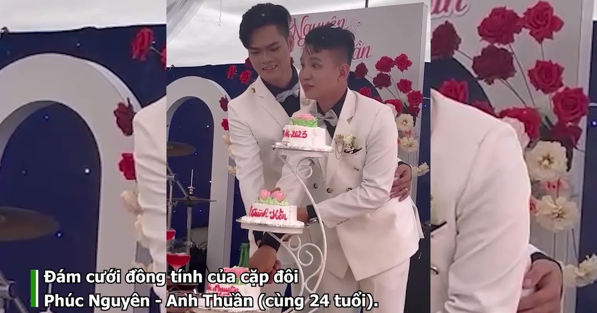 Video: Đám cưới cặp đôi đồng tính nam ở miền Tây | Báo Dân trí