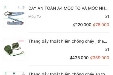 "Thang dây, mặt nạ chống khói là những thứ cần mua ngay"