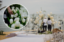 Ngô Thanh Vân hé lộ lễ đường thơ mộng bên bờ biển, dân mạng lo... trời mưa