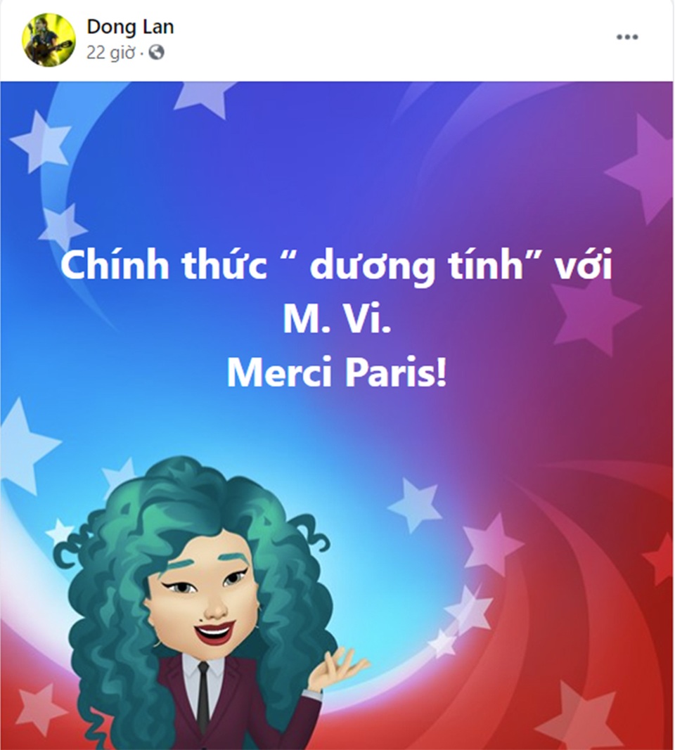 Ca sĩ Đồng Lan bị nhiễm Covid-19 tại Pháp - 1 Ca sĩ Đồng Lan bị nhiễm Covid-19 tại Pháp - 1