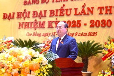 Ông Quản Minh Cường tái đắc cử Bí thư Tỉnh ủy Cao Bằng